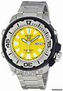 Seiko 5 Yellow Dial Stainless Steel Automatic Mens Watch SKZ251