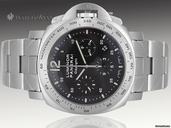 Panerai PAM 236 - Luminor Daylight Chronograph - 44mm Stainless Steel & Stainless Steel Bracelet - Boxes/Papers 100% Complete & As-New