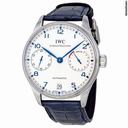 IWC Portuguese Automatic Steel Blue Mens Watch IW500107