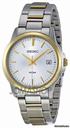 Seiko Silver Dial Two Tone Stainless Steel Mens Watch SGEF54