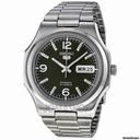 Seiko 5 Automatic Black Dial Stainless Steel Mens Watch SNKK57