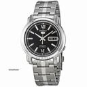 Seiko 5 Automatic Black Dial Stainless Steel Mens Watch SNKK81
