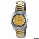 Rado Original Diastar Gold Tone Dial Two Tone Stainless Steel Mens Watch R12403633
