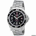 Breitling Superocean Black Dial Stainless Steel Mens Watch A17391A8-BA76SS