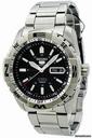 Seiko Sports 5 Black Dial Stainless Steel Mens Watch SNZJ05