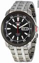 Seiko 5 Sports Black Dial Stainless Steel Automatic Mens Watch SNZH65