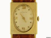 Jaeger-LeCoultre Vintage Handaufzug 14 Kt Gelbgold mit JLC Stammbuchauszug