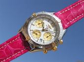 Breitling Chrono Jetstream in weisses ZB white dial Stahl/Go