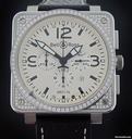 Bell & Ross Steel Diamond Chronograph BR01-94