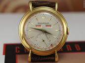 Jaeger-LeCoultre Triple Date 18K rare vintage mint original condition
