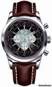 Breitling Transocean Chronograph Unitime Stainless Steel