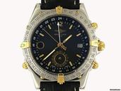Breitling Duograph Stahl Gold Automatik Vintage