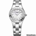 Baume & Mercier and  Linea Mother of Pearl Dial Stainless Steel Diamond Ladies Watch MOA10072