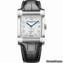 Baume & Mercier and  Hampton Silver Dial Black Leather Mens Watch MOA10026