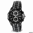 Seiko Coutura Black Dial Chronograph Two Tone Stainless Steel Mens Watch SNAE57
