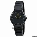 Rado True Black Dial Diamond Ceramic Ladies Watch R27655752