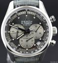Zenith El Primero 36'000VpH Chronograph, steel crocodile strap