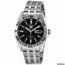 Seiko 5 Black Dial Automatic Mens Watch SNZH75