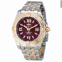 Breitling Lady Cockpit Rose Gold and Steel Burgundy Dial Ladies Watch C7135612-K519TT