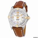 Breitling Cockpit Lady Diamond Brown Leather Watch B7135653-A662