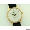Longines Flagship 18ct gold automatic on strap