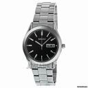 Seiko Black Dial Stainless Steel Dress Mens Watch SGGA25