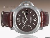 Panerai PAM 240 Luminor Marina Automatic - 44mm Titanium & Chocolate/Tobacco Brown Dial