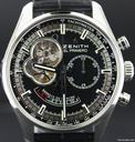 Zenith El Primero Chronomaster with crocodile strap and black dial