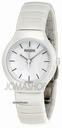 Rado True White Dial Chronograph Ceramic Ladies Watch R27696022