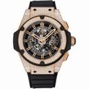 Hublot Big Bang King Power Unico Skeleton Dial Diamonds Automatic Chronograph Black Rubber Watch 701.OX.0180.RX.1704