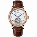 A. Lange and Sohne 1815 Tourbillon Silver Dial 18K Rose Gold Men's Watch 730.032