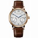 A Lange and Sohne 1850 Up / Down Silver Dial Brown Leather Men's Watch 234.032
