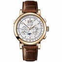 A. Lange and Sohne Datograph Perpetual Silver Dial 18K Rose Gold Men's Watch 410.032