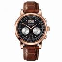 A. Lange and Sohne Datograph Up Down Black Dial 18K Pink Gold Men's Watch 405.031