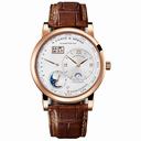 A. Lange and Sohne Lange 1 Tourbillon Silver Dial 18K Rose Gold Automatic Men's Watch 720.032