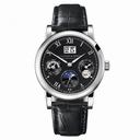 A. Lange and Sohne Langmatik Perpetual Black Dial 18K White Gold Men's Watch 310.026