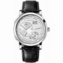 A. Lange and Sohne Silver Dial 18kt White Gold Black Leather Men's Watch 116.039