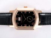 A.Lange Sohne Grand Arkade 103.035 Black Dial Rectangle Rose Gold Case Watch