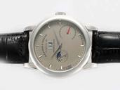 A.Lange Sohne Lange 31 130.025 Black Cow Leather Strap Grey Dial 45.9mm Watch
