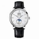 A Lange & Sohne Saxonia Moon Phase Silver Dial Automatic Men's Watch 384.026