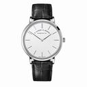 A Lange & Sohne Saxonia Thin Silver Dial 18K White Gold Men's Watch 211.027