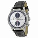 Alpina Alpiner Chronograph Automatic Silver Dial Black Leather Men's Watch AL-750SG4E6