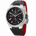 Alpina Racing Chronograph Black Dial Black Leather Men's Watch AL725B5AR26