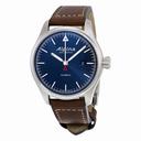 Alpina Startimer Pilot Navy Sunray Dial Brown Leather Strap Men's Watch AL-525N4S6
