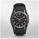 Armani Classic Black Dial Men's Watch 1830