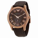 Armani Classic Brown Dial Brown Leather Strap Men's Watch AR1705