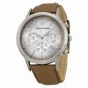 Armani Classic Chronograph Textured Degrade Dial Taupe Leather Men's Watch AR2471