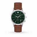 Armani Dress Green Dial Men's Chronograph Watch AR2493