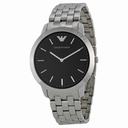 Armani Retro Black Dial Stainless Steel Bracelet Men's Watch AR1744