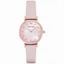 Armani Retro Pink Mother Of Pearl Dial Ladies Watch AR1958